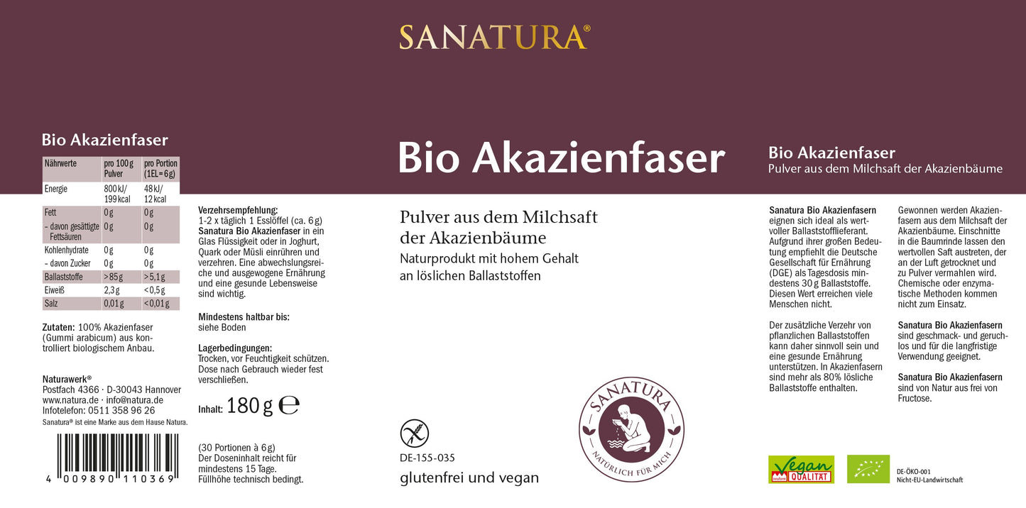 Sanatura Bio Akazienfaser 180g