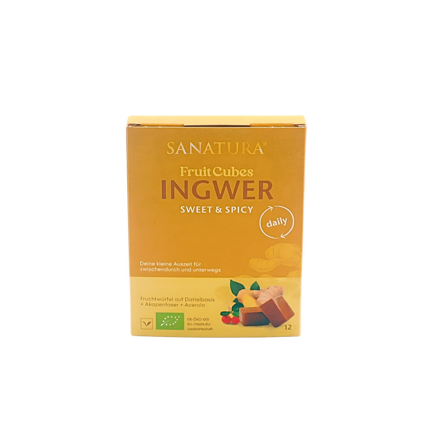 Sanatura FruitCubes Bio Ingwer 12er