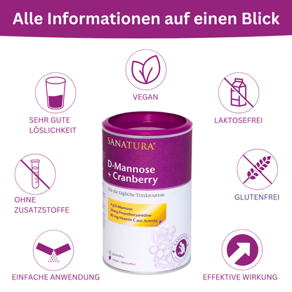 Sanatura D-Mannose Cranberry 200g