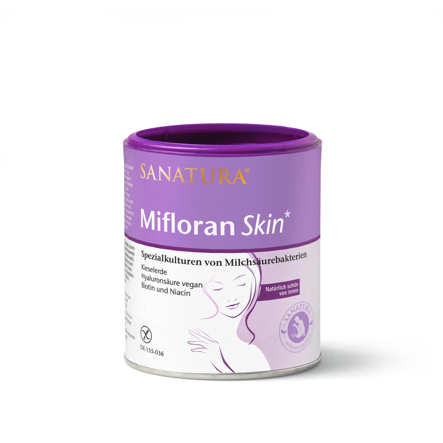 Mifloran Skin* 125g - Milchsäurekulturen mit Kieselerde,  Hyaluronsäure & B-Vitaminen